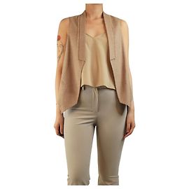 Brunello Cucinelli Weste aus Wollmischung, Braun - Größe UK 10