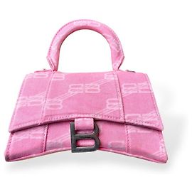 Balenciaga Hourglass XS Monogram Rosa