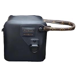 Louis Vuitton Borsa Dice in pelle nera con manico Old Flower