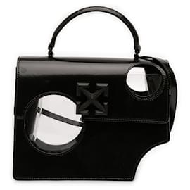 Borsa Meteor Jitney 2.8 in pelle nera Off-White - Off White