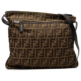 Fendi Marrone Zucca Canvas Crossbody