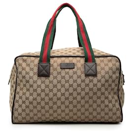 Borsa Spolverino Gucci Beige GG Canvas Web