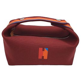 Hermès Pochette Bride-a-Brac HPavillon PM in Cotone Rouge H