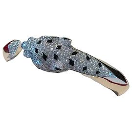 Bracciale Cartier Panther Testa di Leopardo Oro Bianco e Diamanti