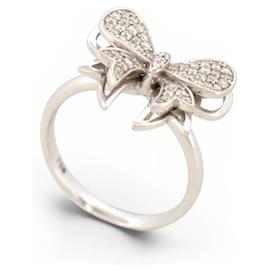 KNOT DIAMONDS RING AUS 18 KARAT WEISSGOLD T53 5.5GR BESETZT MIT 63 DIAMANTEN 0.63CT - Autre Marque