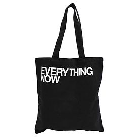 Borsa Tote Everything Now in cotone nero Saint Laurent