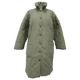 Abrigo acolchado de botonadura sencilla A.P.C. en algodón verde - Apc