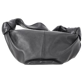Borsa a tracolla Double Knot Teen in pelle nera Bottega Veneta