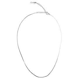 Collana a catena snake Saint Laurent in metallo argentato