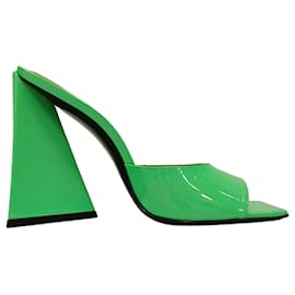 Mule Devon di The Attico in vernice verde neon