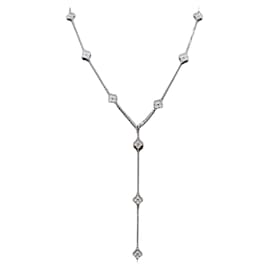 Van Cleef & Arpels Sweet Alhambra Long Necklace 16 Petals Mini White Gold Diamond