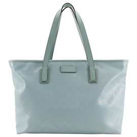 Borsa Tote Gucci GG Imprime azzurro
