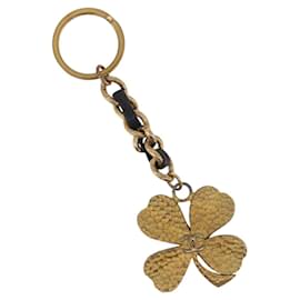 CHANEL COCO Mark Key Ring Charm metal Gold CC Auth bs34873 - Chanel