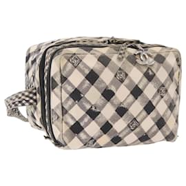 Borsa a Spalla CHANEL Tela Beige Silver CC Autentica 177319