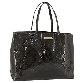 LOUIS VUITTON Monogram Vernis Wilshire GM Tote Bag Amarante M91649 Auth 170536
