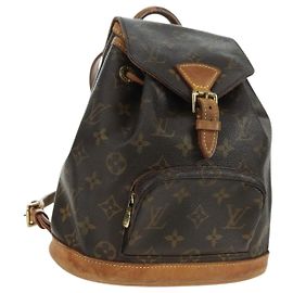 LOUIS VUITTON Monogram Montsouris PM Rucksack M51137 LV Auth 177423A