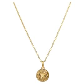 Colar VERSACE metal Gold Tone Auth bs34900A - Versace