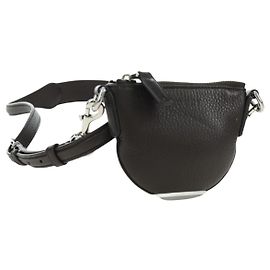 Pochete de Ombro GUCCI Web Sherry Line em Couro Preto Prata 821831 Auth 171234A