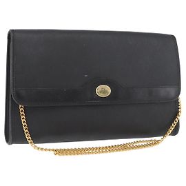 Borsa a Spalla Christian Dior in Tela Honeycomb PVC Nero Oro Auth 177041