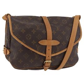 LOUIS VUITTON Borsa a Spalla Monogram Saumur 30 M42256 LV Auth am11407A