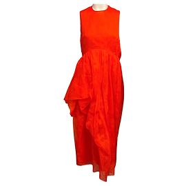 Autre Marque Vibrant Orange Fang Kleid Cecilie Bahnsen