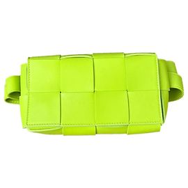 Bottega Veneta Sac Ceinture Cassette - Jaune Néon