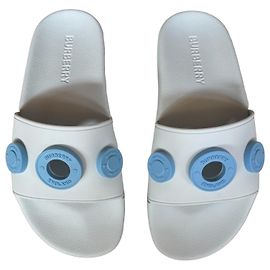 Burberry Furley Ciabatte in gomma blu