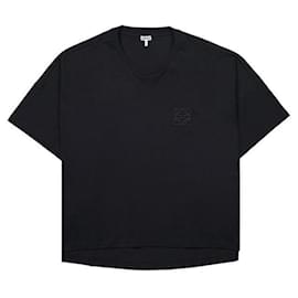 Camiseta Loewe Anagram de algodón negra
