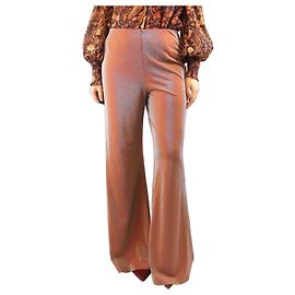 Missoni Calças de lurex castanhas - tamanho L