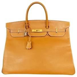 Hermès Birkin 40 Vache Naturelle Borsa Tan