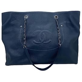 Chanel GST Tote Bag aus Navy Caviar Leder
