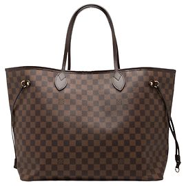 Louis Vuitton Marrone Damier Ebene Neverfull GM