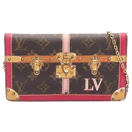 Louis Vuitton Pochette Weekend Summer Trunks Monogram Marron