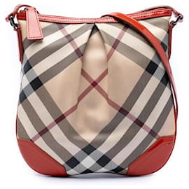 Burberry Beige Supernova Check Coated Canvas Dryden Crossbody