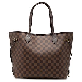 Louis Vuitton Marrone Damier Ebene Neverfull MM
