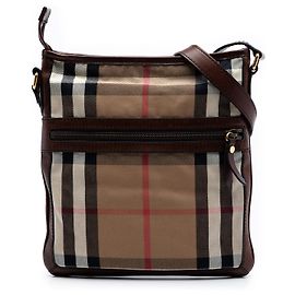 Borsa a tracolla Burberry Beige Exploded Check Canvas