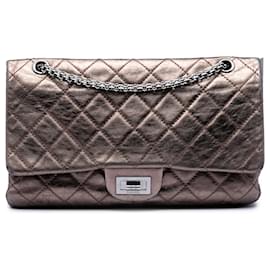 Chanel Brown Metallic Aged Calfskin Reissue 2.55 Double Flap 227