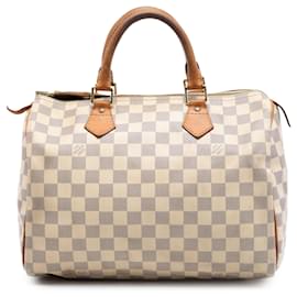 Louis Vuitton White Damier Azur Speedy 30