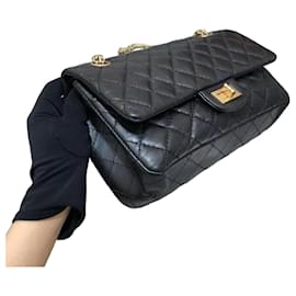 Chanel 2.55 Piccola Borsa a Catena in Pelle Matelassé Nera