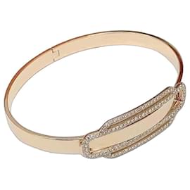 Bracelet Hermès Attelage Or Rose et Diamants