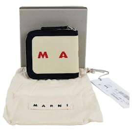 Portafoglio con zip in maglia con logo - Marni