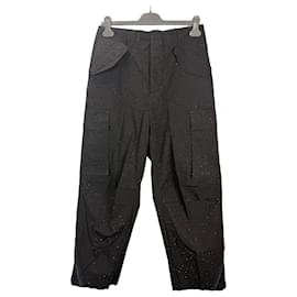 Laneus Cargo-Hose Schwarz mit Verzierungen - Autre Marque