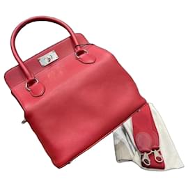 Borsa Hermès Lovecraft Toolbox 26 in pelle Swift rossa