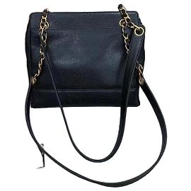 Borsa a tracolla Chanel Pelle Caviar Nera