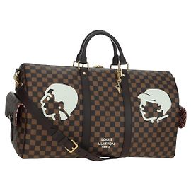 LOUIS VUITTON Damier Friendship NIGO Keepall Bandouliere 50 N40799 Auth 178025SM