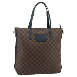 LOUIS VUITTON Damier Ebene Herald Tote Bag N41255 LV Auth ka4237