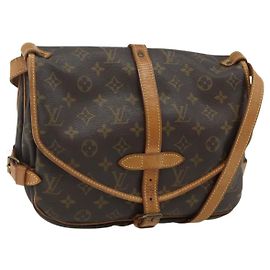 LOUIS VUITTON Borsa a Spalla Monogram Saumur 30 M42256 LV Auth ka4242