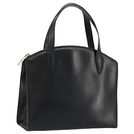 Borsa GUCCI in pelle nera e oro 000 2058 0569 0 Auth bs34554