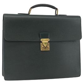 LOUIS VUITTON Taiga Serviette Moskova Business Bag Epicea M30034 LV Auth bs35001
