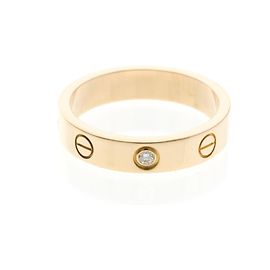 Cartier Mini Love Ring aus Roségold mit Diamant